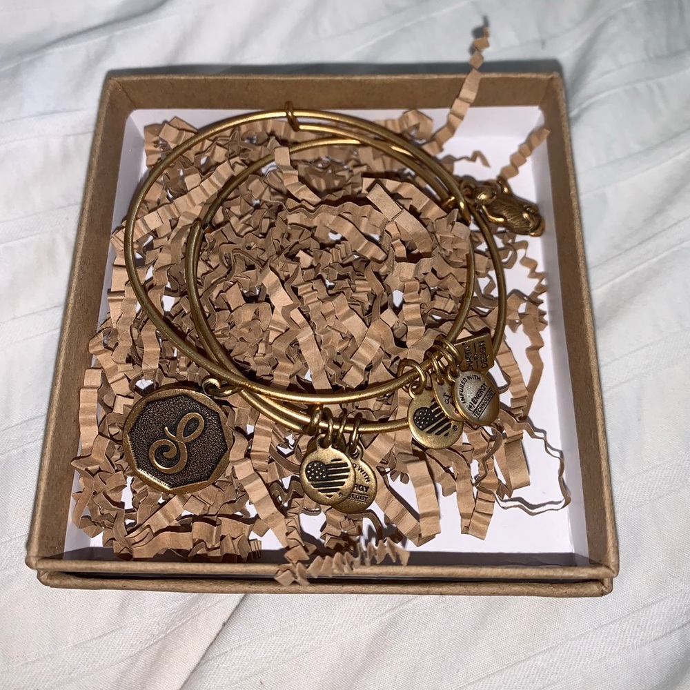 Alex and Ani gold bangles! 2 FOR $35